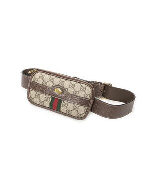Gucci Mini Ophidia iPhone Belt Bag Brown Beige Supreme Canvas
